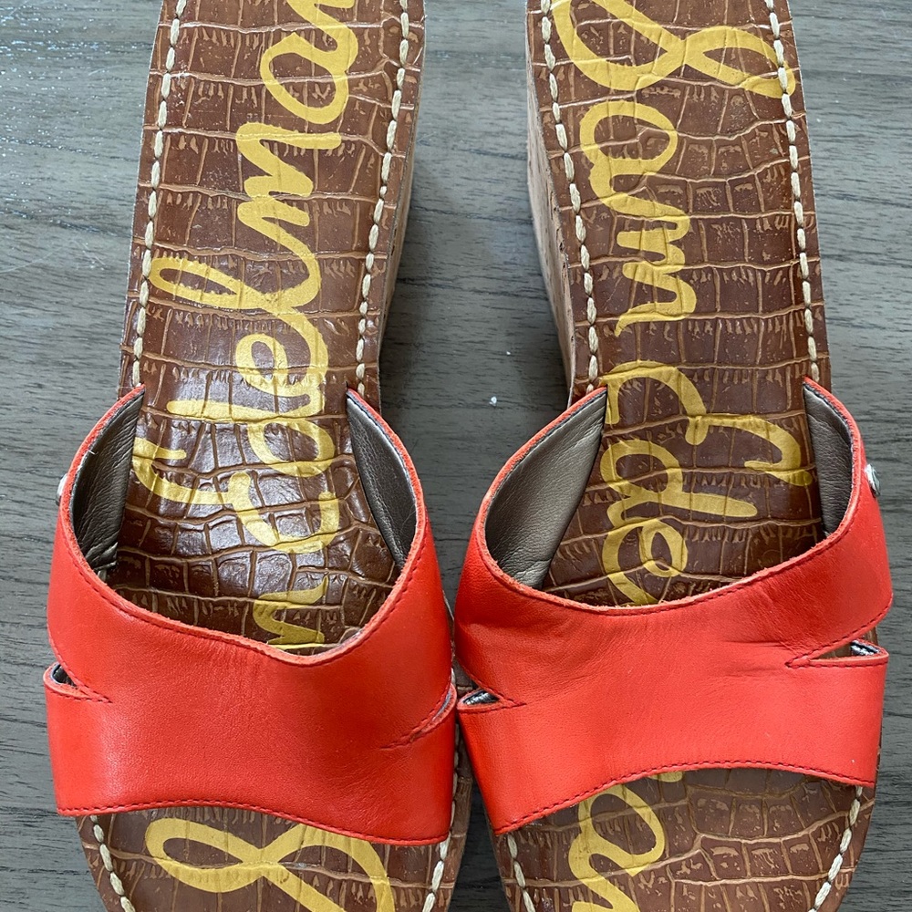 Sam Edelman red wedges